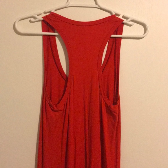 Splendid Razor Back High Low Red Dress - Picture 4 of 6